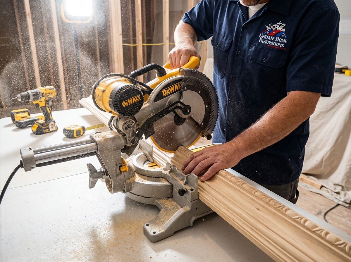 Skilled craftsman working on renovation